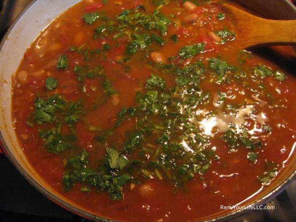 Pinto-beans-garnished-with-cilantro